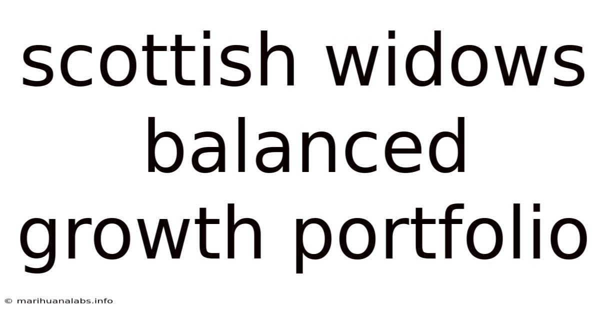 Scottish Widows Balanced Growth Portfolio