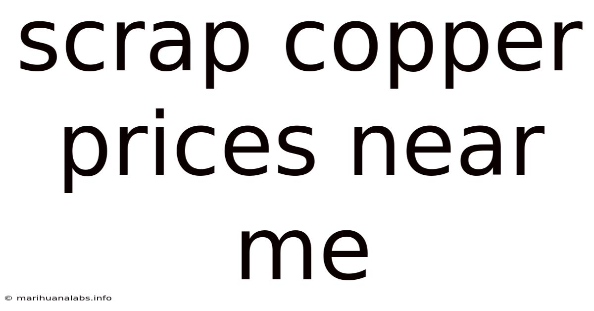 Scrap Copper Prices Near Me