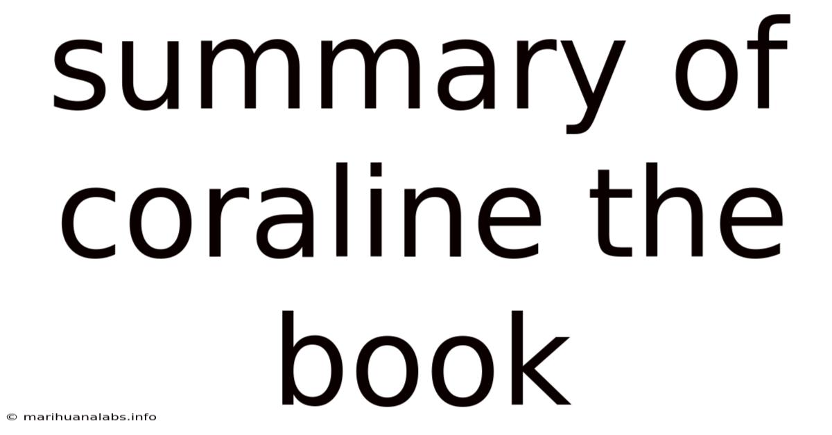 Summary Of Coraline The Book