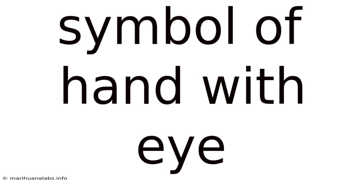 Symbol Of Hand With Eye