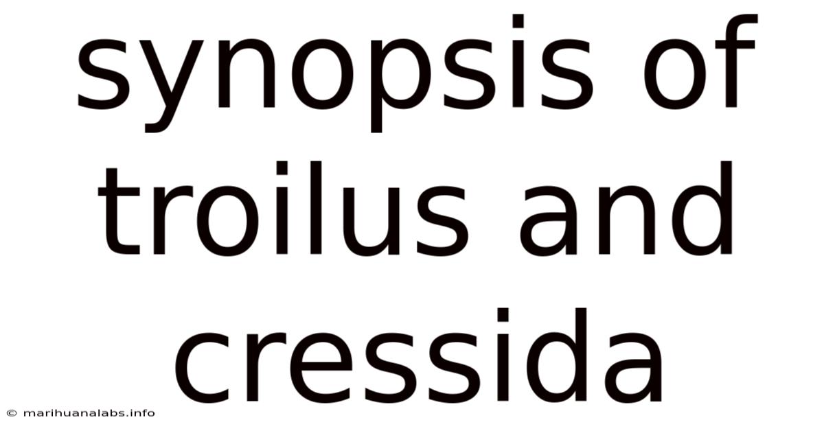 Synopsis Of Troilus And Cressida