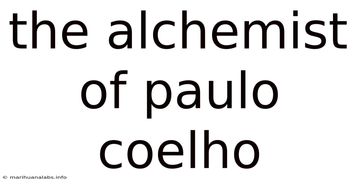 The Alchemist Of Paulo Coelho