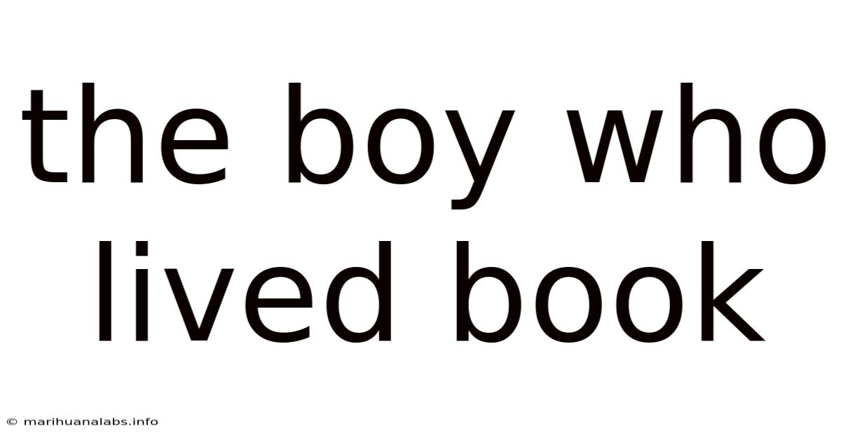 The Boy Who Lived Book