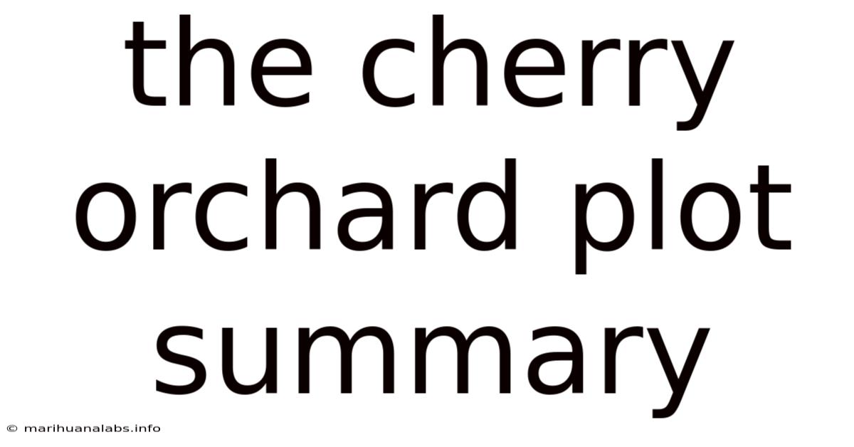 The Cherry Orchard Plot Summary