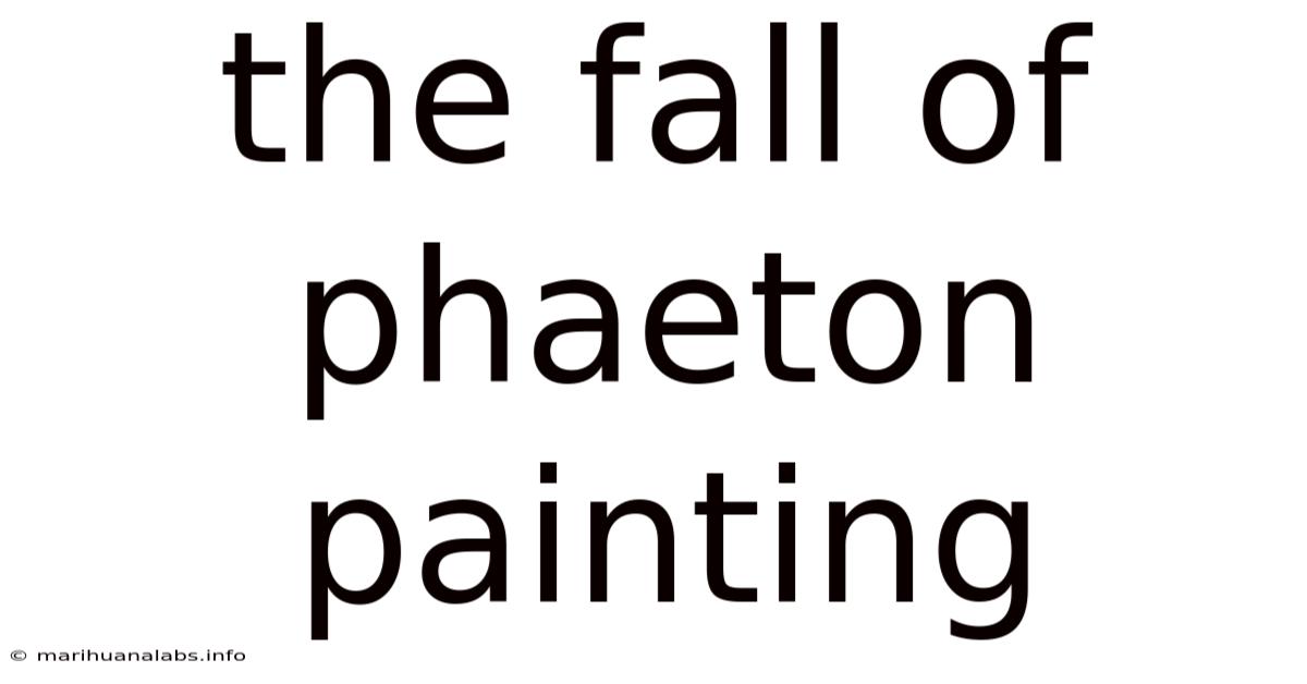 The Fall Of Phaeton Painting