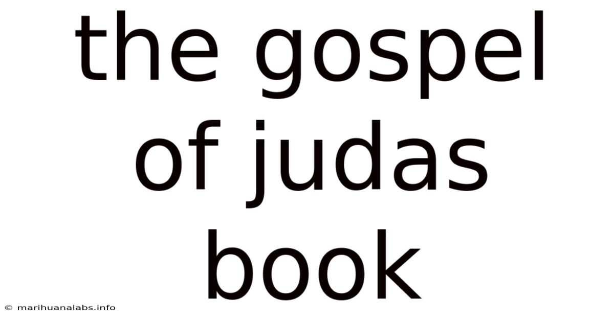 The Gospel Of Judas Book