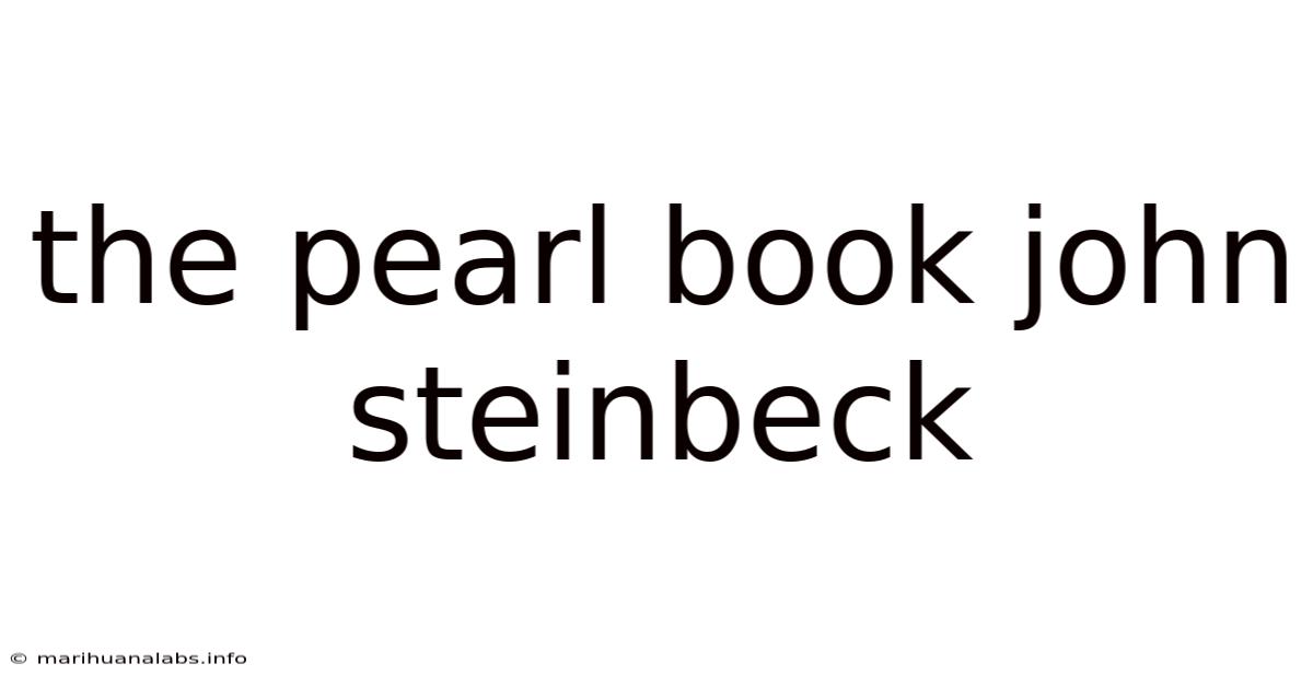 The Pearl Book John Steinbeck