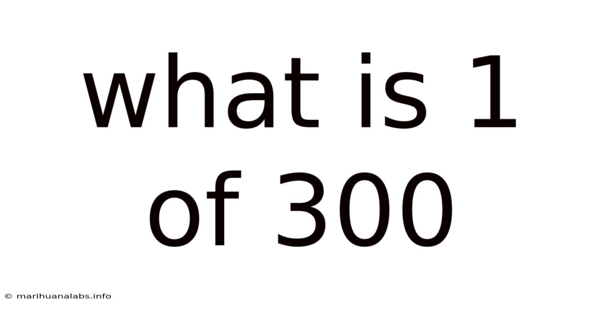 What Is 1 Of 300
