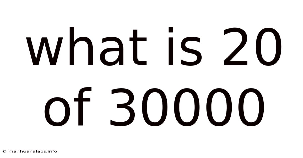 What Is 20 Of 30000