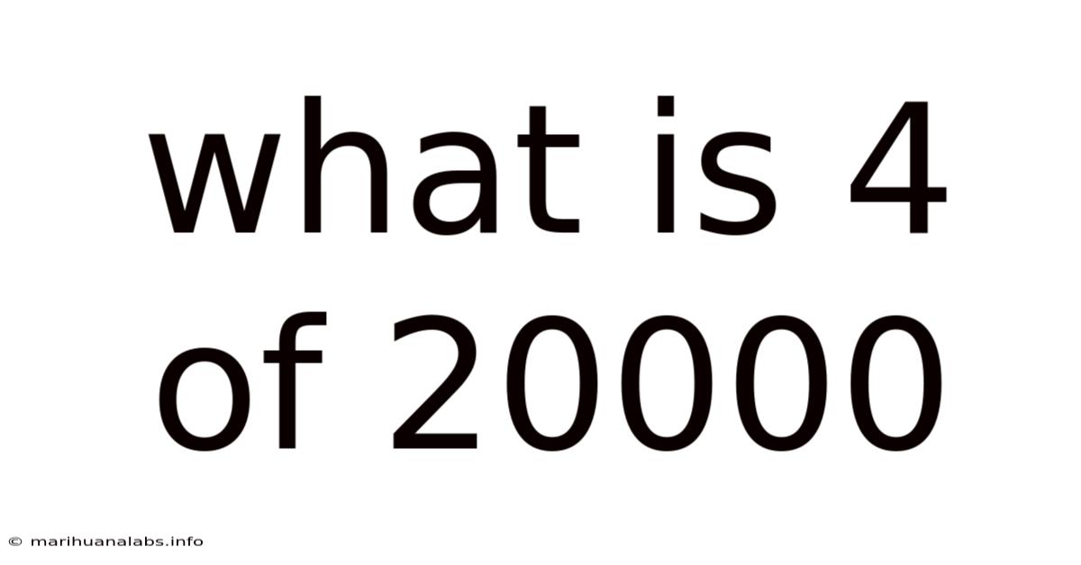 What Is 4 Of 20000