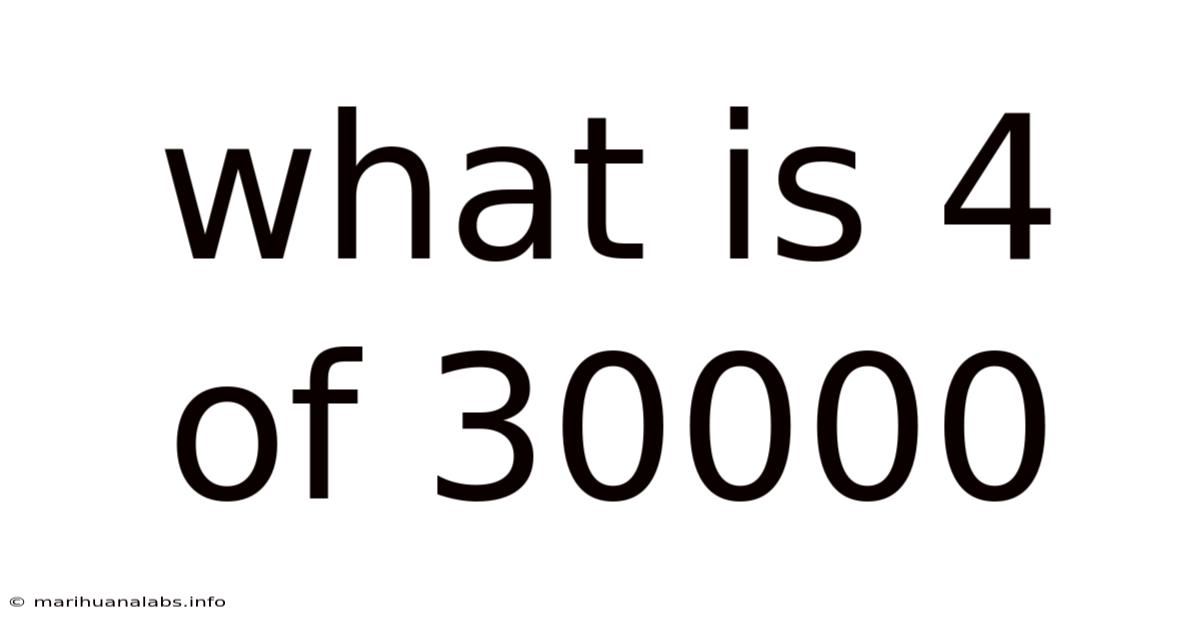 What Is 4 Of 30000