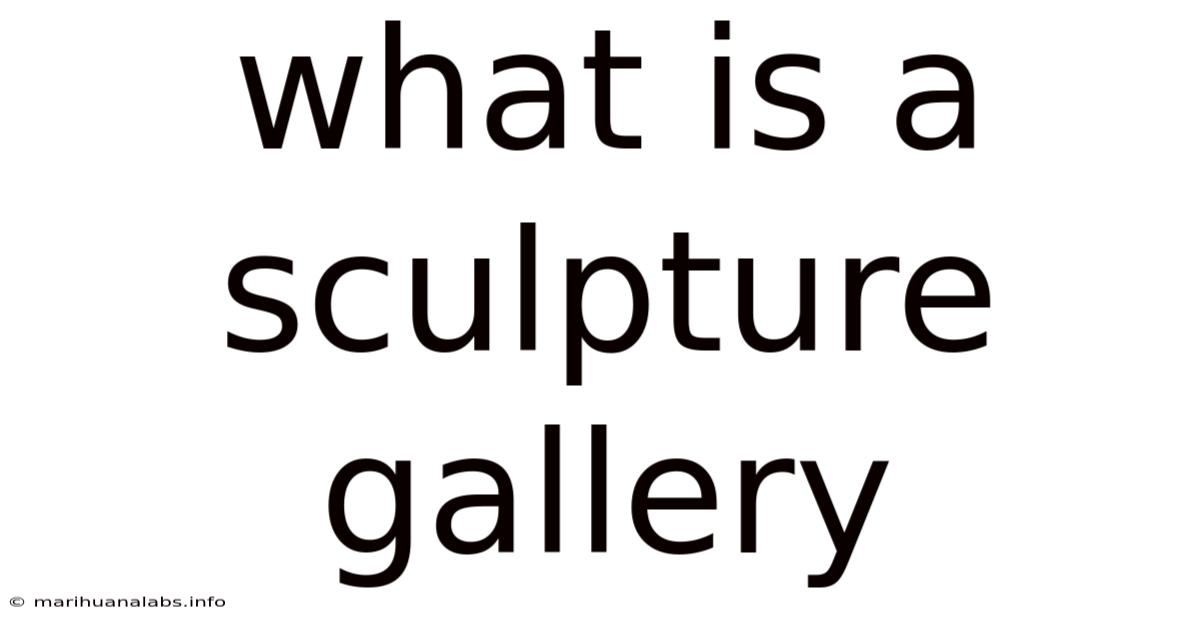 What Is A Sculpture Gallery