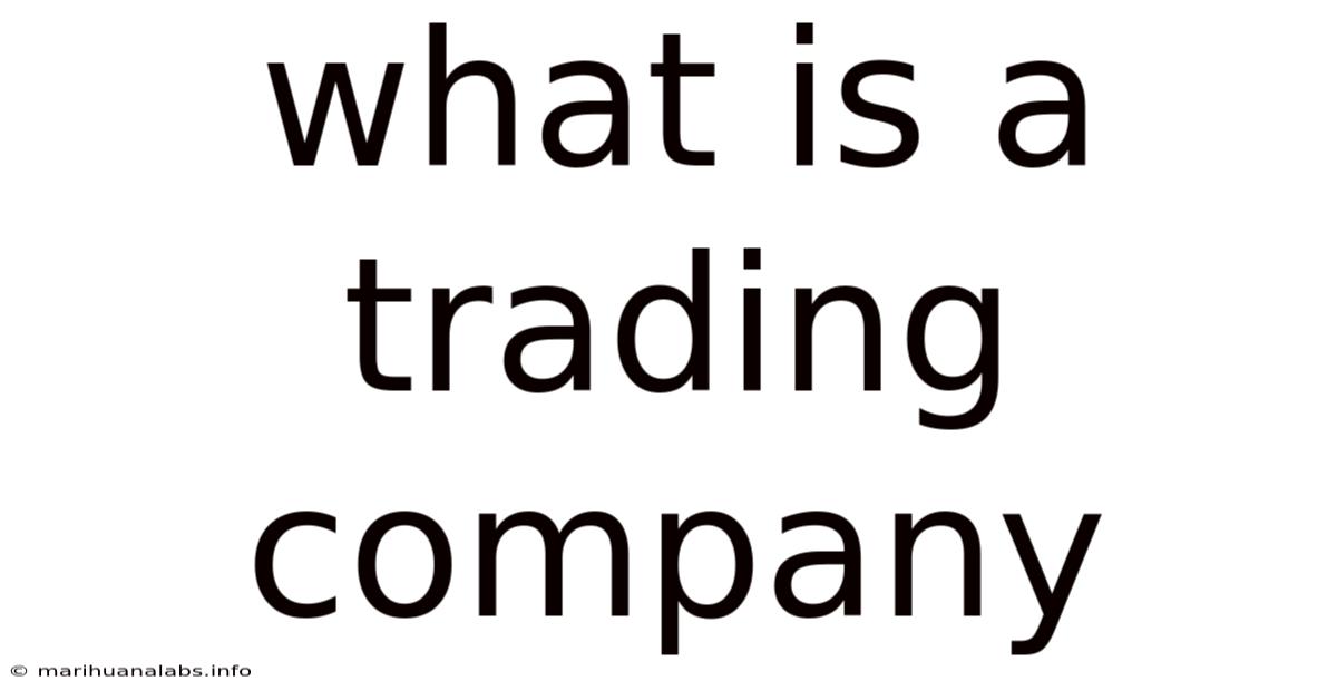 What Is A Trading Company