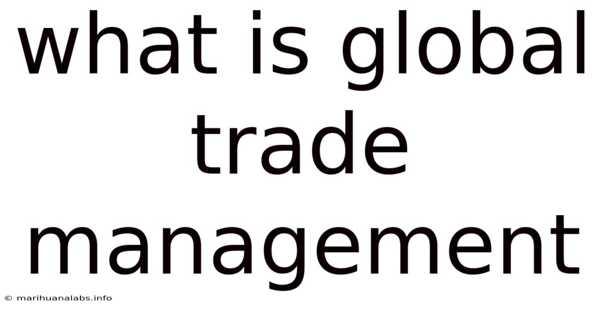 What Is Global Trade Management