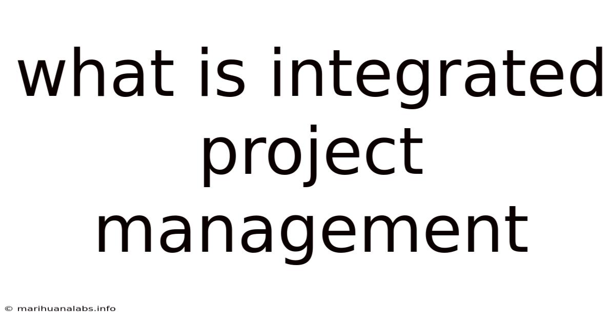 What Is Integrated Project Management