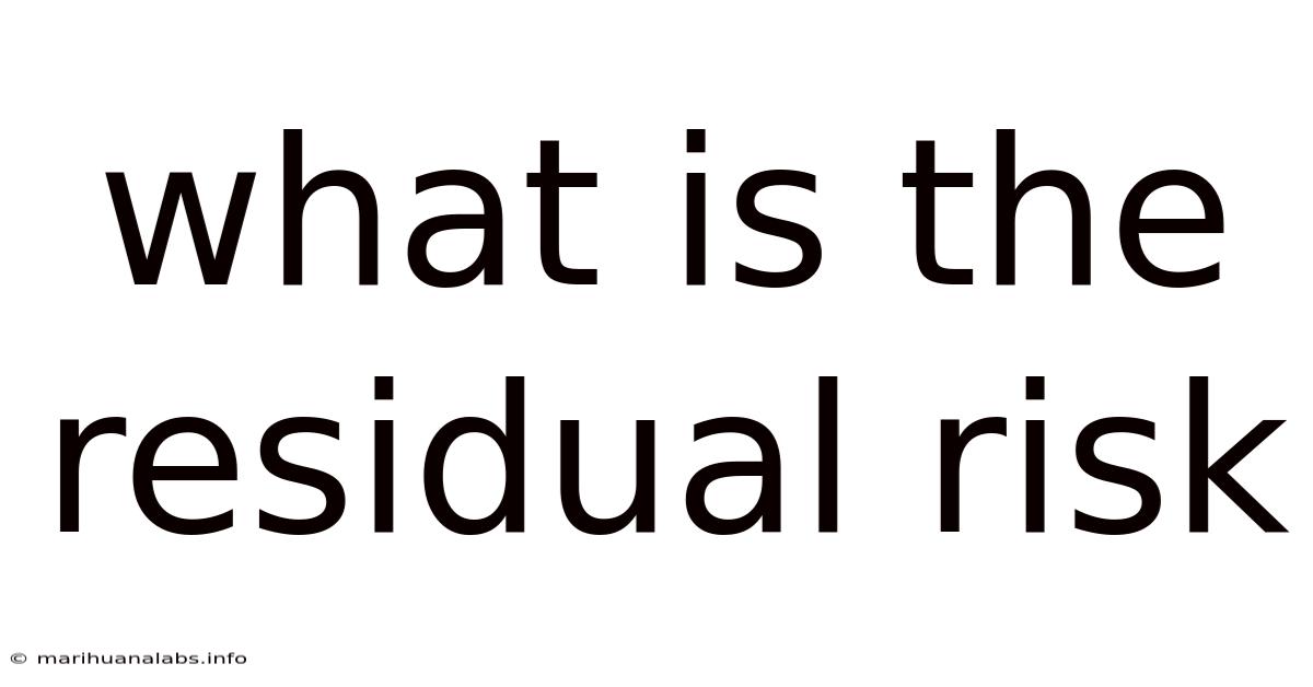 What Is The Residual Risk