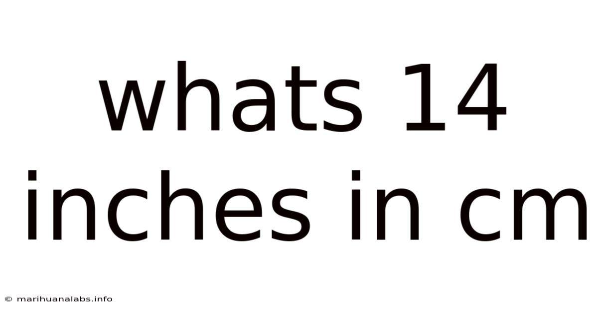 Whats 14 Inches In Cm