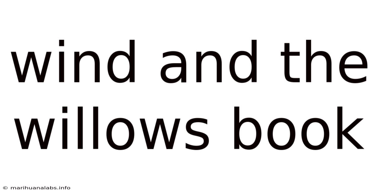 Wind And The Willows Book