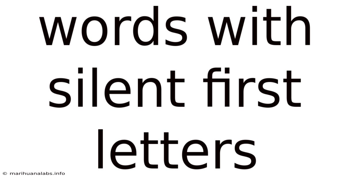 Words With Silent First Letters