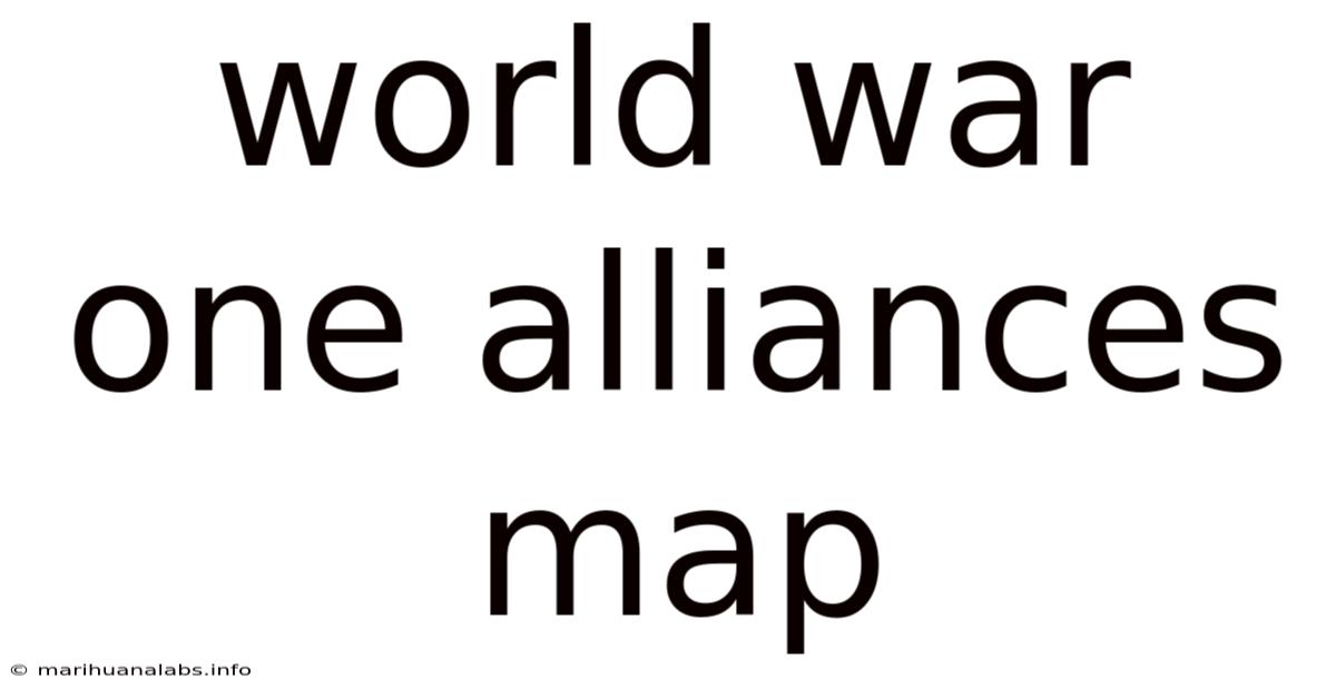 World War One Alliances Map