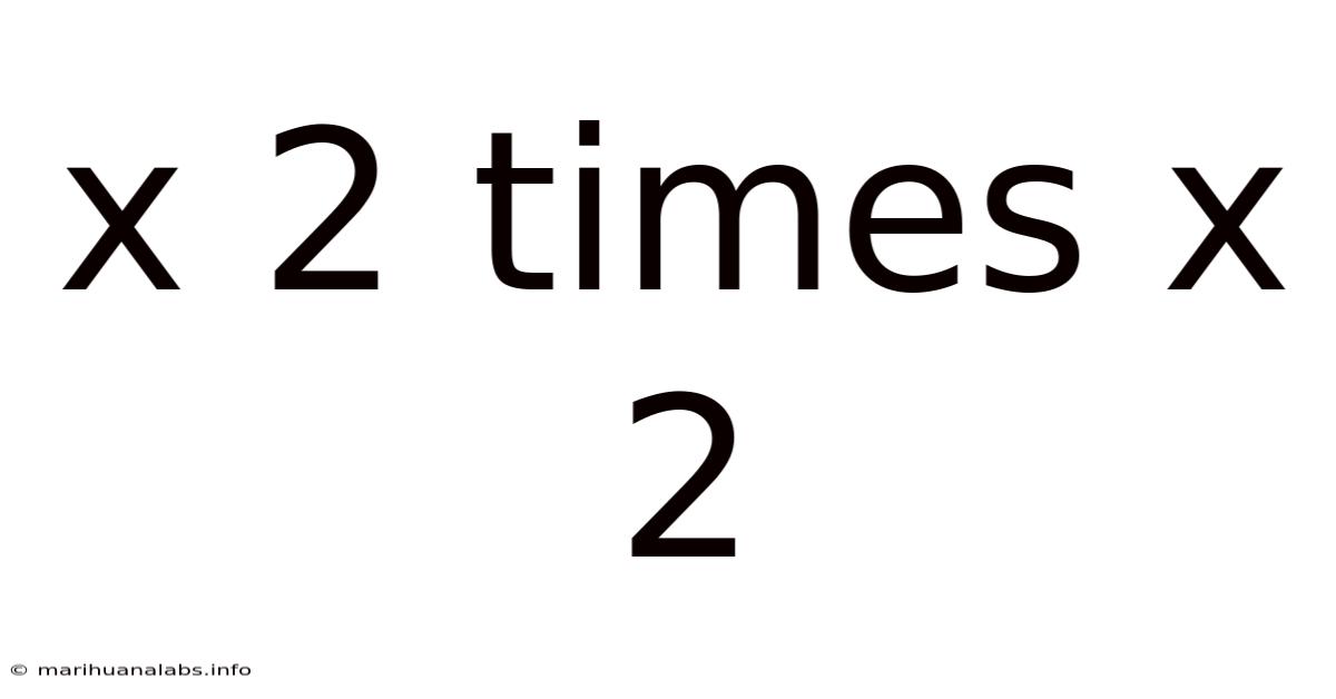X 2 Times X 2