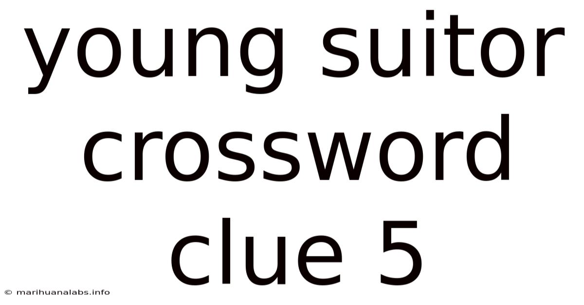 Young Suitor Crossword Clue 5
